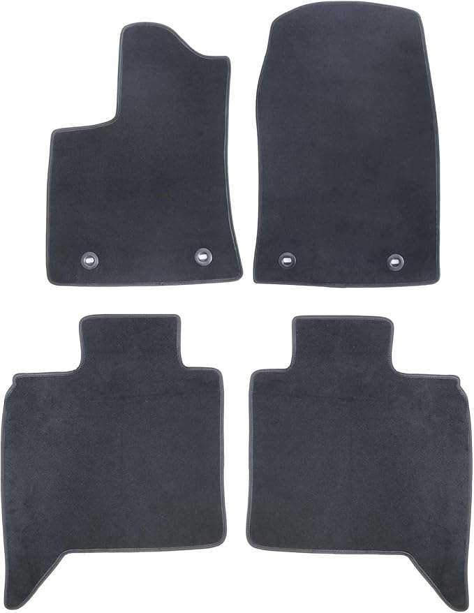 GXARTS Car Floor Mats Carpet Full Set All-Weather Protect Compatible with Toyota Tundra 2022 2023 2024 2025 | Waterproof Black Car Mats with Anti-Slip Backing
