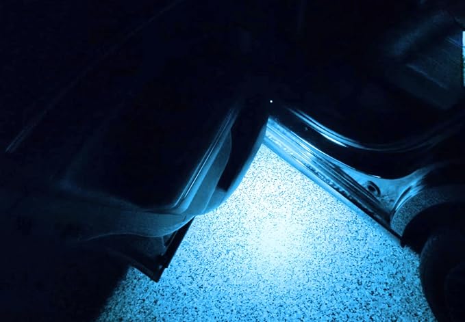 iJDMTOY Aqua Ice Blue 18-SMD Full LED Under Side Door Courtesy Lights, Footwell Lights, Compatible with Dodge Charger Challenger Dart Stratus Magnum Avenger, Chrysler 200 300 Sebring