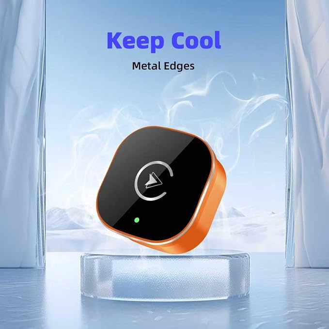 【2026 Upgarded】 Wireless CarPlay Adapter for iPhone, Mini USB Design for Cars with Wired CarPlay, Fast Connection,5.8GHz WiFi, Compatible with iOS 10+ & iPhone 6+, USB/Type C,Plug and Play(Orange)