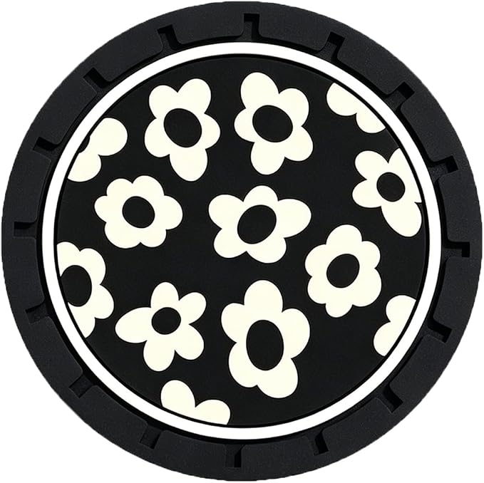 2Pcs 2.75 Inch Flower Car Cup Holder Coaster Insert Tough Auto Flower Car Accessories