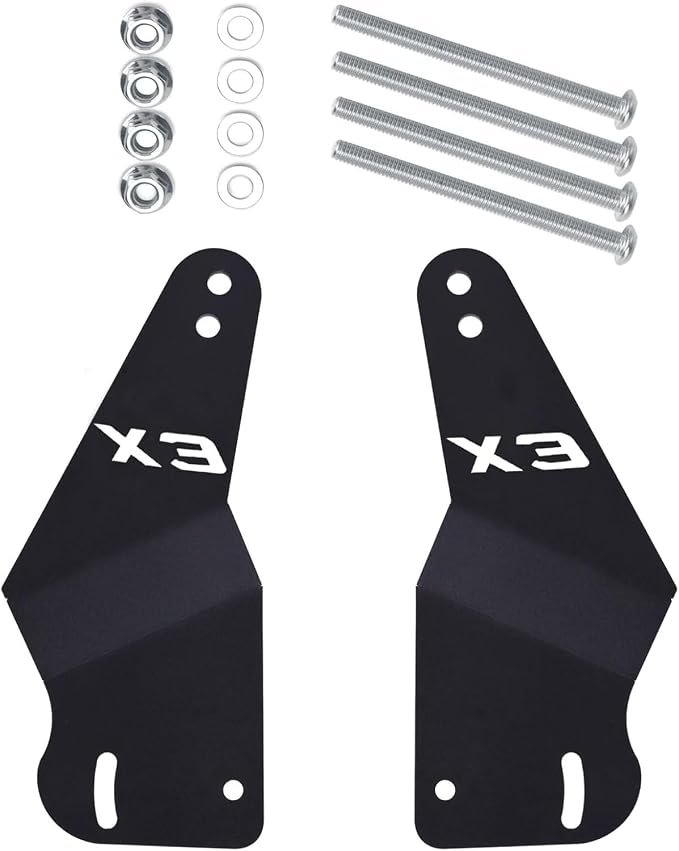 50'' LED Light Bar Mounting Brackets for Can-am Maverick X3 Upper Roof Windshield Stock Roll Cage 2017-2024 2025 2026