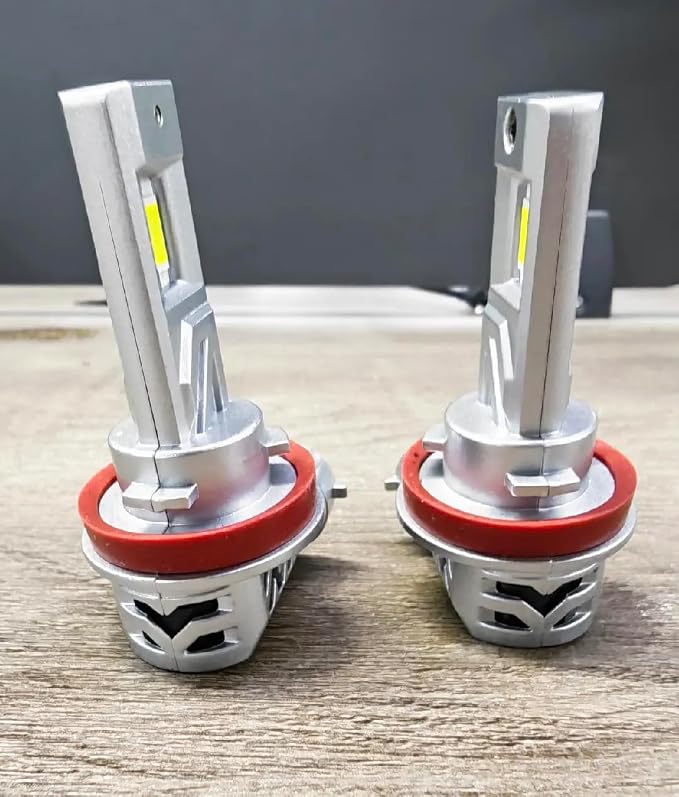 SEALIGHT H11/H9/H8 Light Bulb, 800% Brighter than Origin, 6500K Output Canbus Ready, 44,000LM Powersports IP68 80000Hrs Lifespan, 1:1 Size Installation, Pack of 2