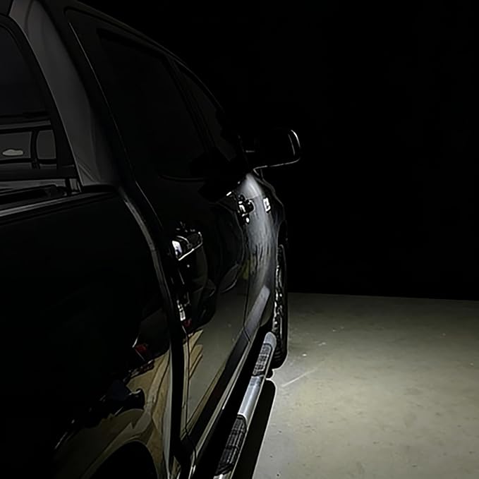 Nilight 2PCS LED Side Mirror Puddle Lights Compatible with 2007-2020 Toyota Tundra 2008-2020 Toyota Sequoia, 6000K White