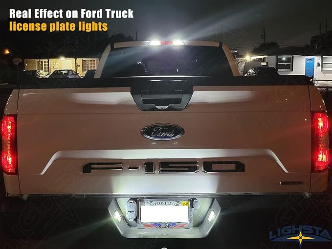 9PCS Super Bright White LED Interior Light Kit Package for Ford F150 2009 2010 2011 2012 2013 2014 + Cargo Lights + License Plate Lights and Install Tool