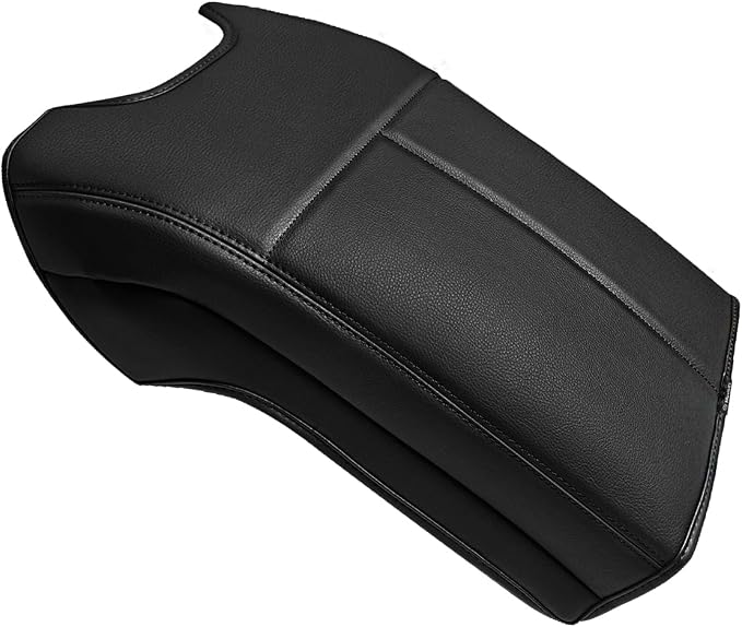 Muslogy Center Console Armrest Cover Fit for Ford F250 F350 F450 2011-2016 Super Duty Accessories, Comfort Armrest Pad Console Lid Cushion Vegan Leather Regular Thick(Bucket Seat ONLY)