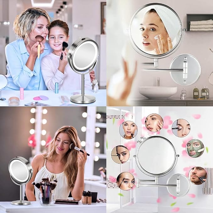LED Makeup Mirror Bulb Replacement Mirror for Cosmetic Vanity Makeup Mirror with Single Double Sided Lighted Magnification,4W Equivalent to 40W Incandescent Bulb (2-Pack Warm White)