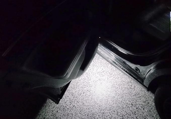 iJDMTOY Xenon White 18-SMD Full LED Under Side Door Courtesy Lights, Footwell Lights, Compatible with Dodge Charger Challenger Dart Stratus Magnum Avenger, Chrysler 200 300 Sebring