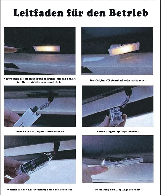 4 Pcs Car Welcome Lights, LED Door Projector Lights Compatible With 1/2/3/4/5/6/7/X1/X2/X3/X4/X5/X6/X7/M/Z/GT 50th Anniversary