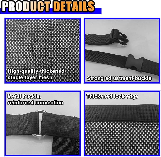 Car Ceiling Cargo Net for SUV - 28.9'' x 22.3'' Roof Cargo Net Organizer Car Ceiling Storage Net - Mesh Car Roof Storage Organizer for SUV Truck Long Road Trip Car Camping Essentials (Monolayer)