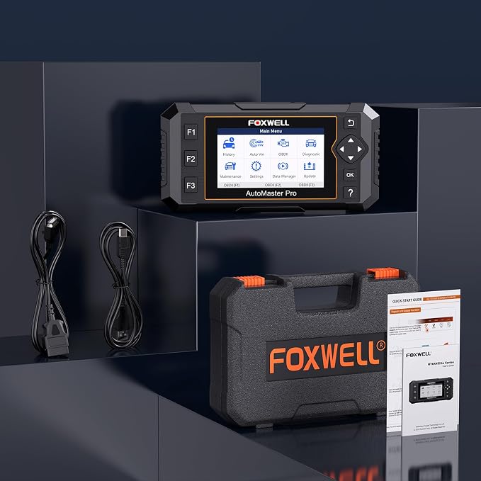 2026 FOXWELL NT614 Elite OBD2 Scanner, 4 Systems, 5 Resets Code Reader | Upgrade of NT604, ABS Bleeding/EPB/Oil/SAS/Throttle Reset, Read/Clear Engine/ABS/SRS/Transmission Fault Codes Car Scanner