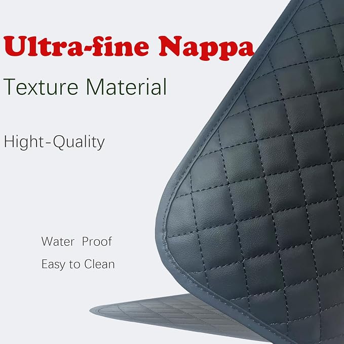 Upgraded Car Middle Center Console Cover with 2 Storage, Universal Microfiber Leather Car Armrest Cover Cushion for Most Vehicles, Memory Foam Comfort Stylish Leather Scratch-Resistant, Thickened