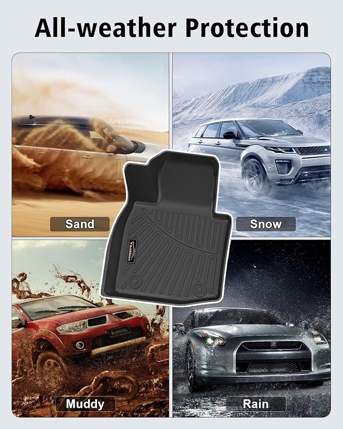 Floor Mats Custom for Mazda CX-50 Hybrid 2025-2026 | All Weather TPE Rubber Floor Liners, Cargo Liner, Backrest Mat Full Set for CX50 2025 Plug-in Hybrid Accessories, Black