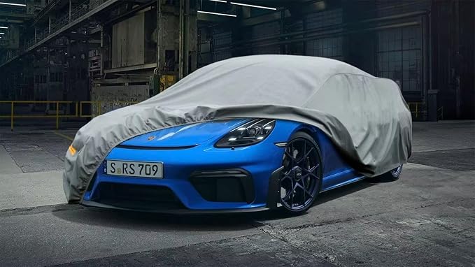 Kayme Heavy Duty Car Cover Custom Fit Porsche 718 Boxster Cayman 981 982 986 Waterproof All Weather for Automobiles, Full Car Cover - Sun, Rain & UV Protection