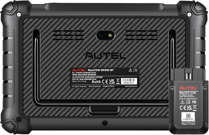 Autel Scanner MaxiCOM MK900BT 2026, MK900-BT V2.0 Bidirectional Diagnostic Scan Tool, 33ft BT Ver of MK900 MX900 8in Up of MK808S MK808BT PRO MX808S MK808Z, 40+ Reset, 3K+ Active Test, CANFD DoIP, FCA