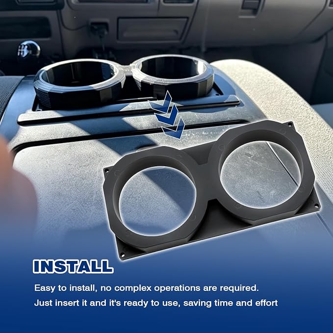 OBS Center Console Dual Cup Holder for OBS Ford F250 F350 1992-1997 | Stable and Not Shaking,Plug and Play,Easy to Pick Up
