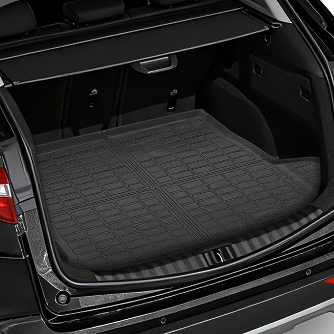 Floor Mats for Alfa Romeo Stelvio & Stelvio Quadrifoglio 2018-2025 | Floor Mats for Stelvio Base Ti Veloce, 2 Row Floor Mats & Cargo Mat(with Subwoofer), TPE Anti-Slip Stelvio Mats Accessories