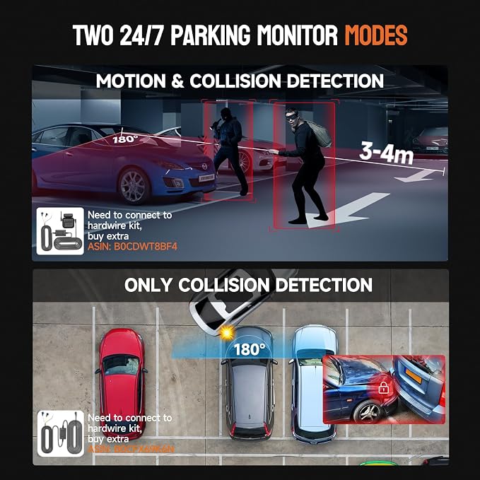 Neideso 360° Dash Cam Front and Rear Inside, 4 Channel Dash Camera for Car | Free 128GB Card, 5GHz WiFi, 4K Dashcam, GPS, Night Vision 3.0, Voice Control, G-Sensor, OTA Upgrade, 24H Parking Mode(N300)