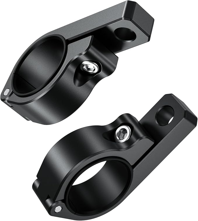 BRCOVAN 2PCS, Metal Light Bar Mounts, Off-Road LED Light Mounting Bracket | Fit for Round Rails 0.75" / 0.875'' / 1" / 1.125'' /1.26" / 1.375'' in Diameter, for Motorcycle ATV UTV Boat Truck