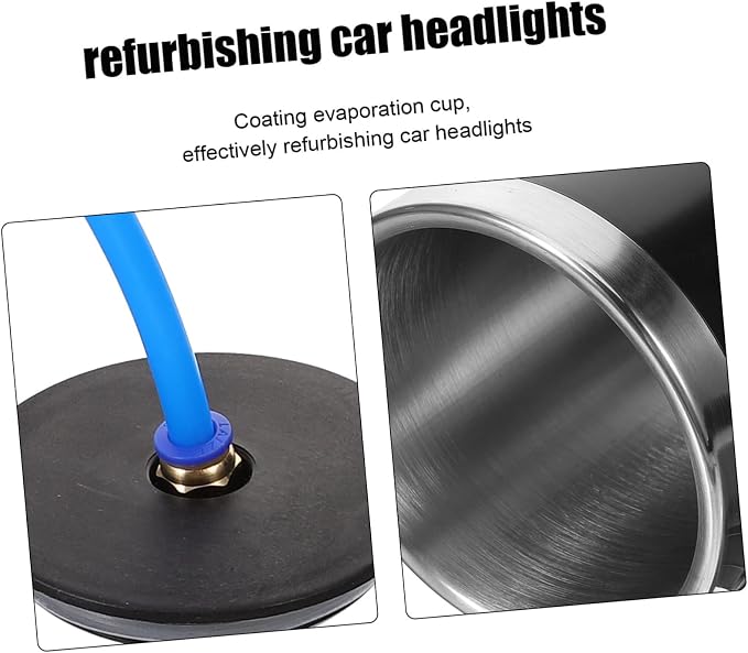Headlight Restoration Kit Atomizing Cup Leakproof Nozzle | Plastic build, 110V CN plug, Black finish, Suitable for US use
