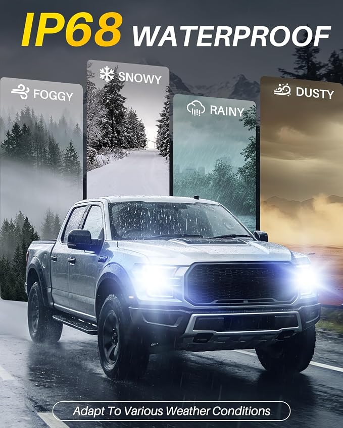 AUTOONE H10 Fog Bulb, 9 Times Brighter H10 Bulb, 3 Min Quick Install, 20 Years Lifespan, No Flicker