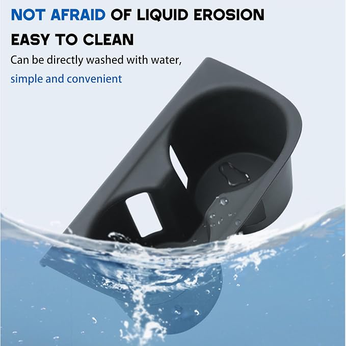 Cup Holder for Honda HRV/ZRV Accessories 2023 2024 2025 2026 Center Console Cup Holder Insert Silicone Cupholder Coaster Protector for HRV/ZRV Interior Black
