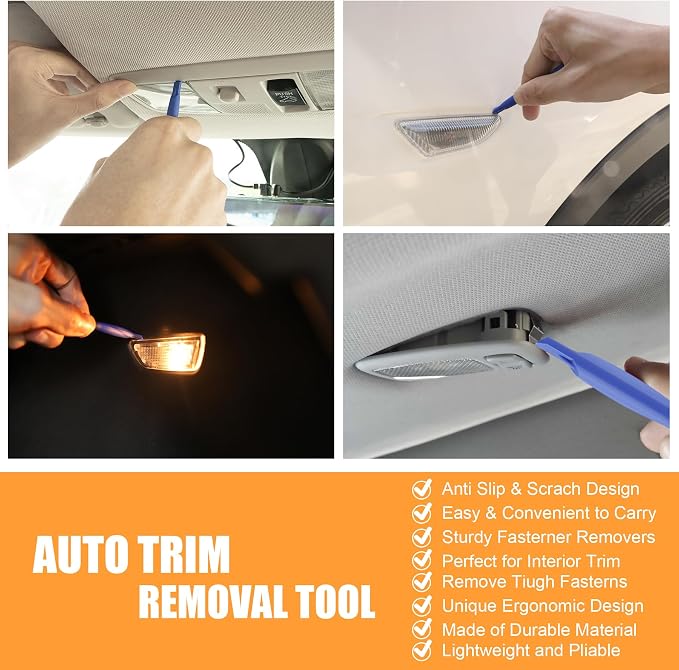 iFunyLED 24 Pieces Dome Light LED Car Interior Bulb Kit Set 194 T10 DE3175 578 31mm 42mm Bulbs Interior Replacement Lights for Car Map License Plate Door Side Marker Cornering Trunk Light - Ice Blue