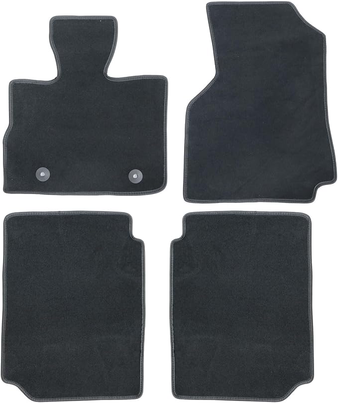 GXARTS Car Floor Mats Carpet Full Set All-Weather Protect Compatible with Chevy Equinox/GMC Terrain 4-Door 2010 2011 2012 2013 2014 2015 2016 2017 | Waterproof Black Car Mats with Anti-Slip Buckle