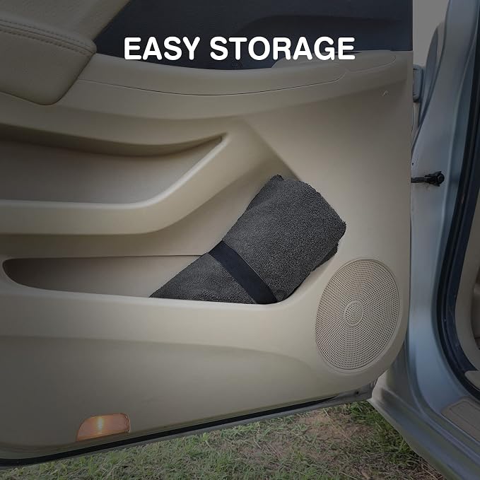Leader Accessories Waterproof Towel Front Bucket Seat Covers, 2pcs Grey | Universal Non-Slip, Fits Car Truck SUV, Machine Washable, For Dog & Kid, Pets, Yoga, Gym, Beach, Swimming, Outdoor Sports