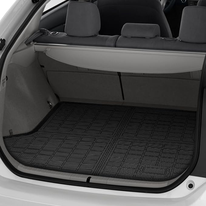 Floor Mats for Toyota Prius 2004-2007-2009, Custom Fit for 2nd Gen Prius | for Prius c & Prius v, TPE Non-Slip Waterproof Front & 2nd Row & Cargo Liner Car Accessories