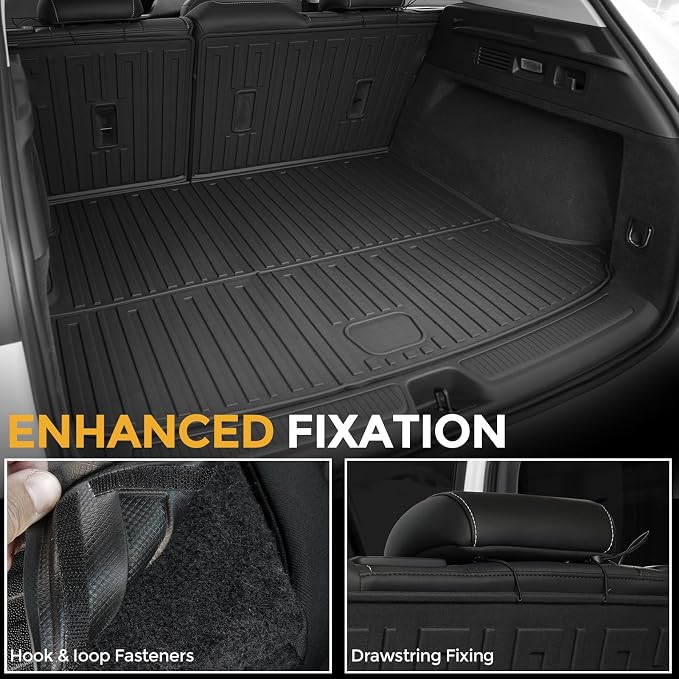 Floor Mats for Chevy Trailblazer FWD 2021-2026, All Weather Floor Mats Trunk Cargo Liner with Backrest Protectors and Door Sill Guards Accessories, Full Coverage Set