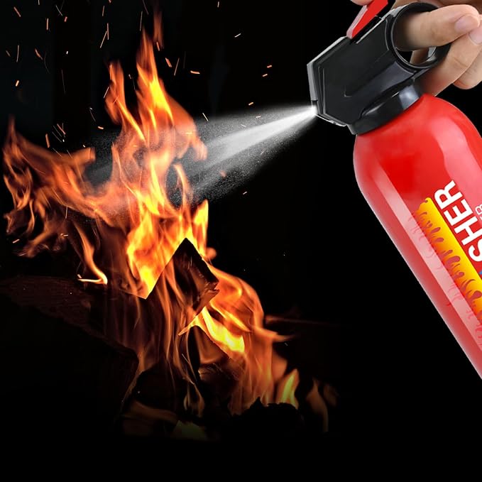 Fire Extinguishers with Mount Bracket - 8 Pack Small Portable Fire Extinguisher for Home, Kitchen, Car, Boat, RV, Vehicle - 620ml Water-Based Fire Extinguisher for Class A, B, C, K Fire