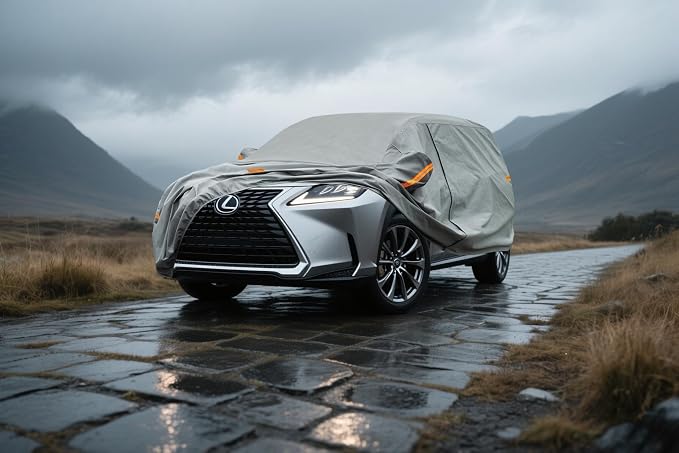 Kayme Heavy Duty Car Cover Custom Fit Lexus NX200t NX250 NX300 NX350 NX450h, Waterproof All Weather for Automobiles, Full Exterior Covers Rain Sun UV Protection.