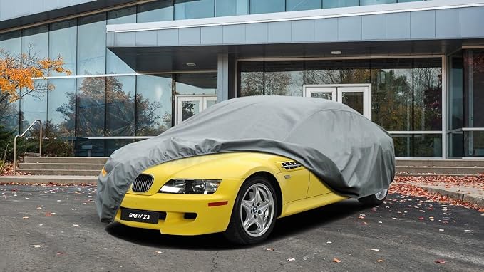 Kayme Heavy Duty Car Cover Custom Fit BMW Z3 Coupe Cabriolet, Waterproof All Weather for Automobiles, Full Exterior Covers Sun Rain UV Protection.