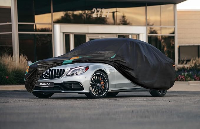 Coupe Car Cover Custom Fit for Mercedes C Class C220 C250 C300(2007-2025), Waterproof All Weather for Automobiles, Outdoor Full Cover with Windproof Clip Straps.