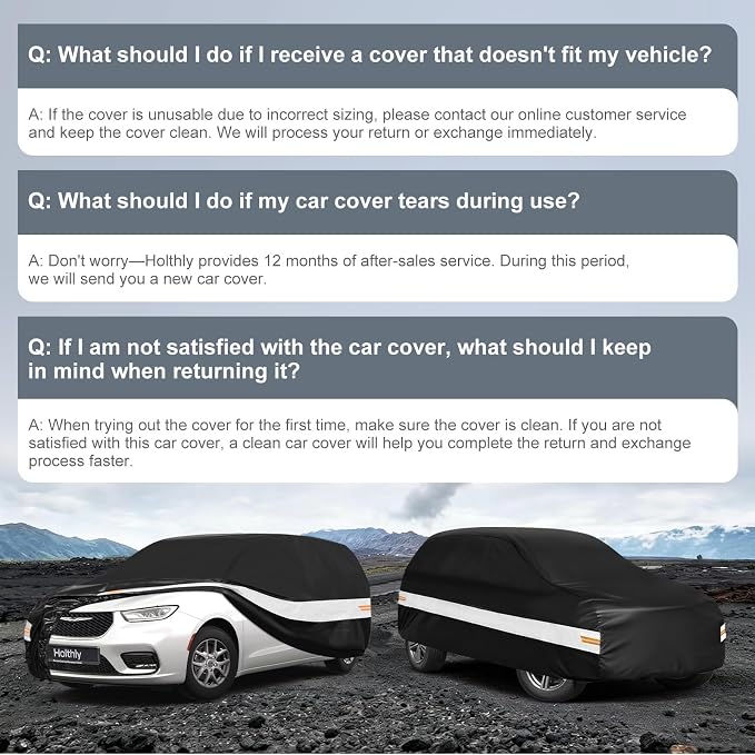 10 Layers Mini Van Car Cover Custom Fit for Chrysler Pacifica Minivan (2016-2026), Waterproof All Weather for Automobiles, Outdoor Full Cover Sun Dust Rain Protection with Cotton. Black