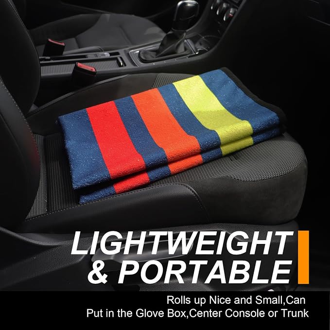Back Seat Cover for Car Trucks Van SUV,Waterproof Rear Bench Towel Seat Covers for Dogs and Kids,Automotive Backseat Protector (Racing Stripes)