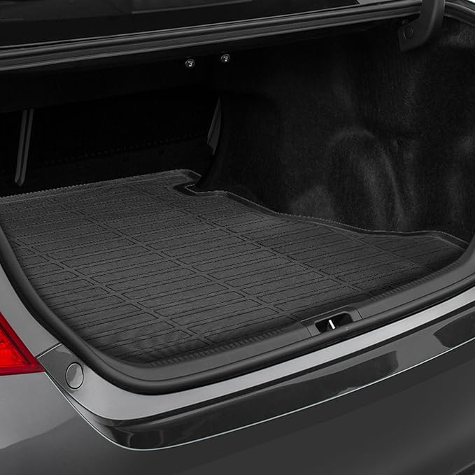 Floor Mats for Toyota Camry 2012-2017, 1st & 2nd & Cargo Liner | Custom Fit Camry LE SE XLE XSE Hybrid LE SE XLE, TPE Anti-Slip Waterproof 2012 Camry Floor Mats Car Accessories