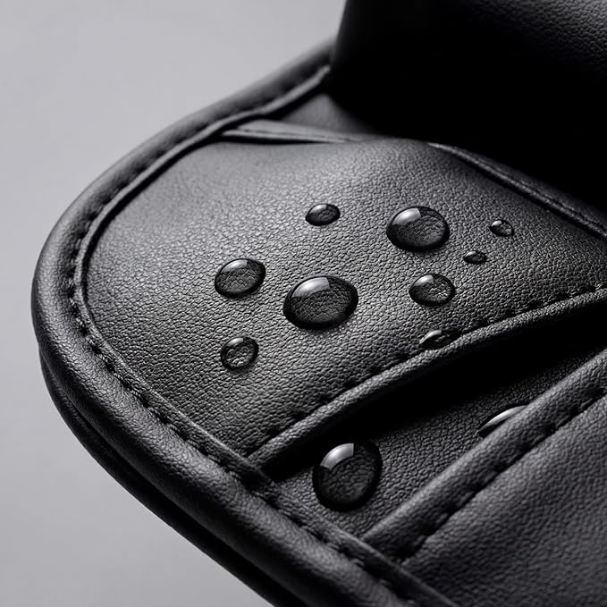 Car Seat Gap Filler Organizer, Premium Leather Seat Gap Filler Organizer, Easy Access Multi-Purpose Organizer For Car (Black, 1 Pack)