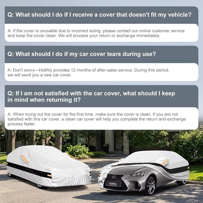 10 Layers Sedan Car Cover Custom Fit for Lexus is 250 300 350 (1998-2020), Waterproof All Weather for Automobiles, Outdoor Full Cover Sun Dust Rain Protection with Cotton. Silver