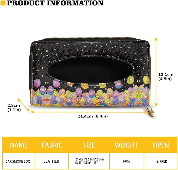 Eggs Car Visor Tissue Holder PU Leather Car Napkin Holder for Sun Visor Napkin Holder Automotive Sun Visor Napkin Holder