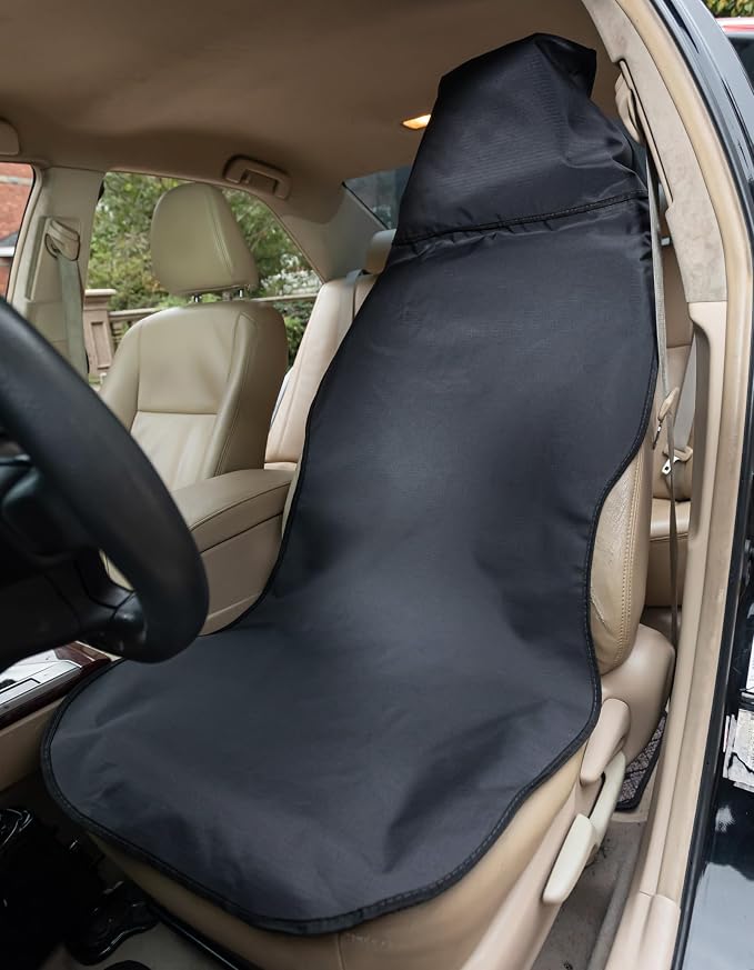 Waterproof Car Seat Cover Automotive Seat Covers for Cars Trucks and SUVs Car Seat Cover Protector Black-Navy