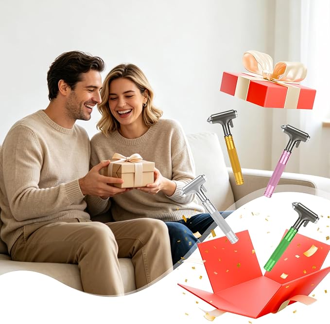 Glass Breaker, 3-in-1 Emergency Escape Tool with Seat Belt Cutter and Window Breaker