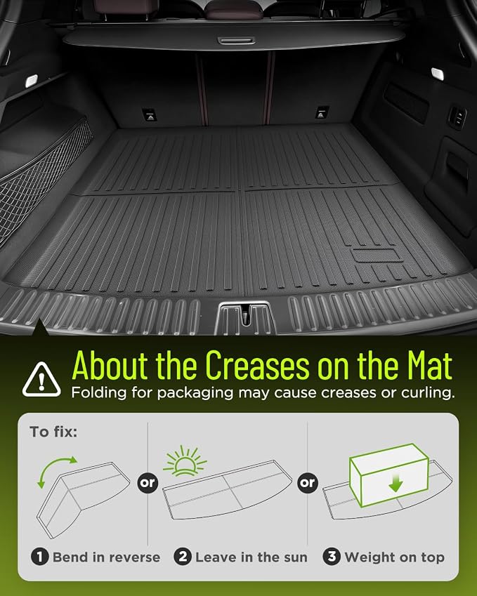 Car Floor Mats for Porsche Cayenne 2019-2025 2026 4PCS Full Set Trunk Mat | All Weather Full Coverage Floor Liners Heavy Duty Waterproof Long-Lasting Cayenne Accessories TPE Rubber Automotive Carpet