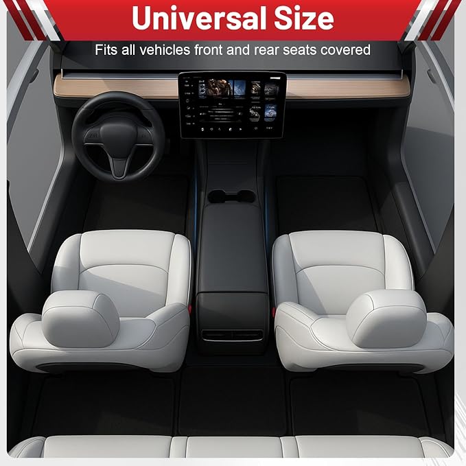Breling 50 Pcs Disposable Floor Mats for Cars 15.7'' x 19.6'' Black Non Woven Fabric Automotive Floor Mats Protectors, Absorbent Non Slip Car Foot Pads, Vehicle Carpet for SUV, Truck, Wash, Detailing