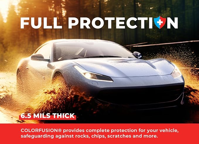 ColorFusion PPF by VViViD, Gloss Ice Blue Dry Apply PPF Vinyl Car Wrap Roll 60ft x 5ft