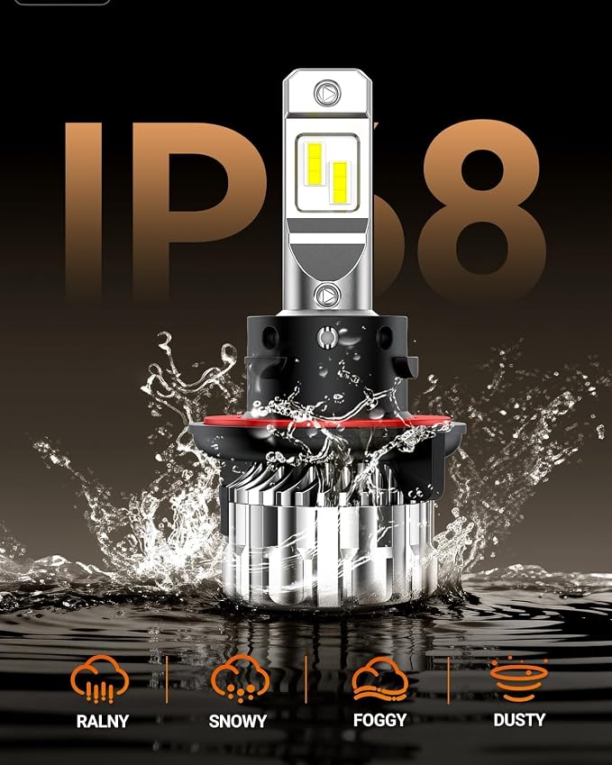 SEALIGHT H13 Fog Light Bulbs, 70000LM 6500K Cool White Bulbs, Pack of 2