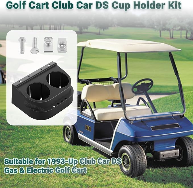 DRIVE UP Golf Cart Cup Holder for Club Car DS 1993-Up Golf Carts, OEM 1016811 101708301