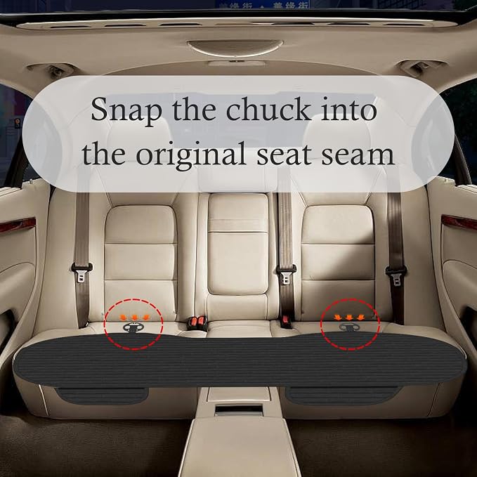 Car Back Seat Cover,Non-Slip & Breathable Bench Seat Cover with Side Pockets for Car Storage & Protecting Interiors,Universal All-Season Seats Back Protector for Most Cars,SUVs (Rear Seat Cover)