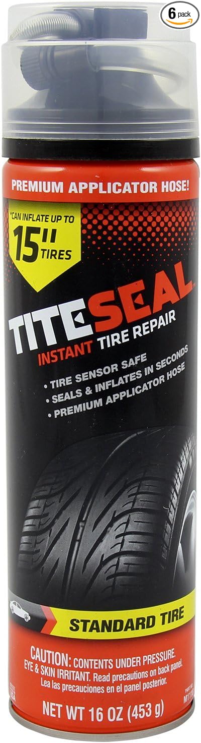 TITESEAL by GUNK M1118/6-6PK Instant Tire Repair for Standard Tire - 16 oz., (Case of 6)