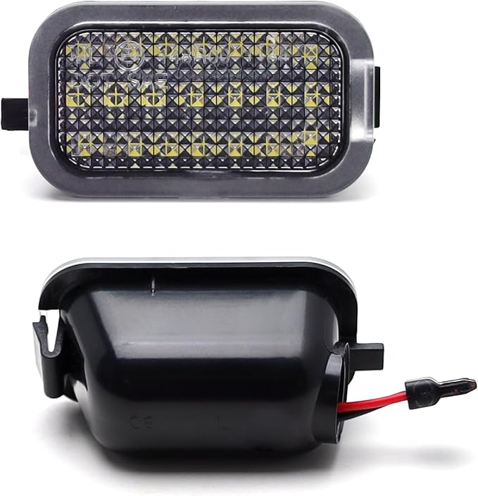 iJDMTOY White 18-SMD Full LED Under Side Mirror Puddle Lights Compatible With 2007-2014 Chevrolet Avalanche Silverado Suburban/Tahoe, GMC Sierra Yukon, Cadillac Escalade, etc